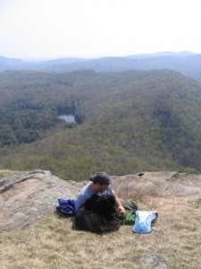 Always good to hike with a friend!