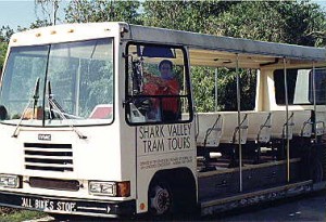The tour Tram at Shark valley
